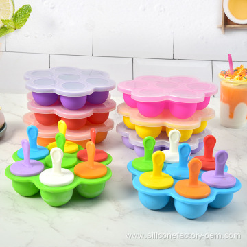 Homemade silicone frozen baby ice cream mold